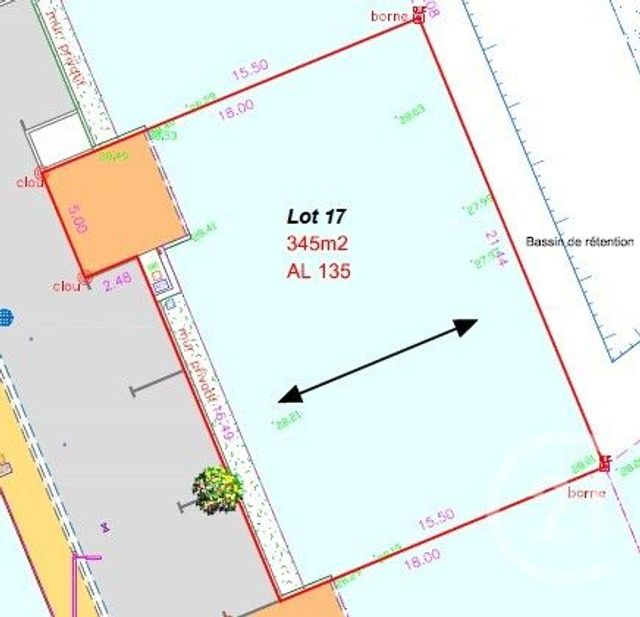 terrain à vendre - 345.0 m2 - CHATEAURENARD - 13 - PROVENCE-ALPES-COTE-D-AZUR - Century 21 Terre De Provence