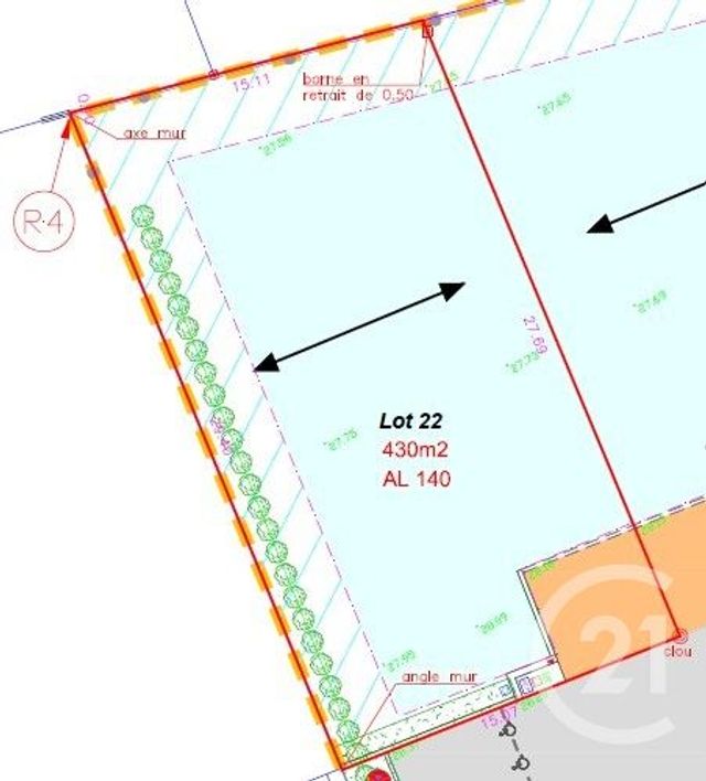 terrain à vendre - 430.0 m2 - CHATEAURENARD - 13 - PROVENCE-ALPES-COTE-D-AZUR - Century 21 Terre De Provence