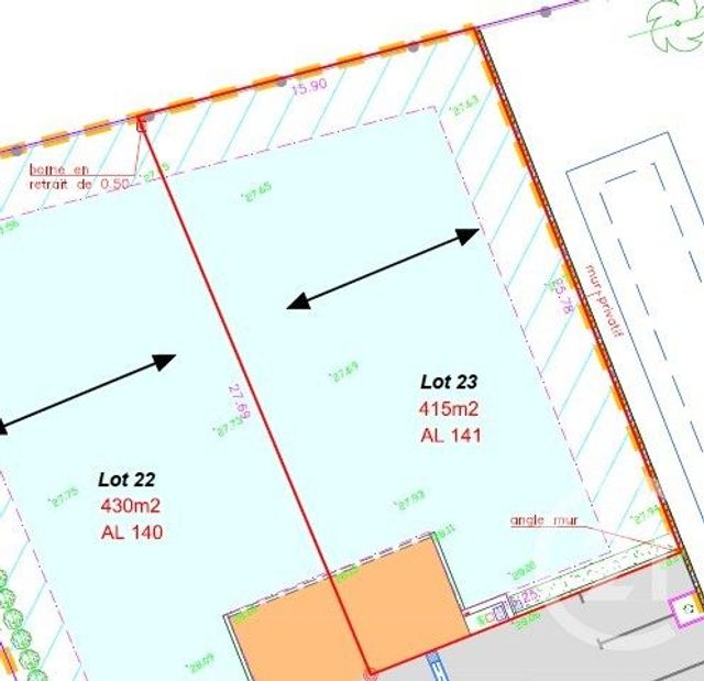 terrain à vendre - 415.0 m2 - CHATEAURENARD - 13 - PROVENCE-ALPES-COTE-D-AZUR - Century 21 Terre De Provence
