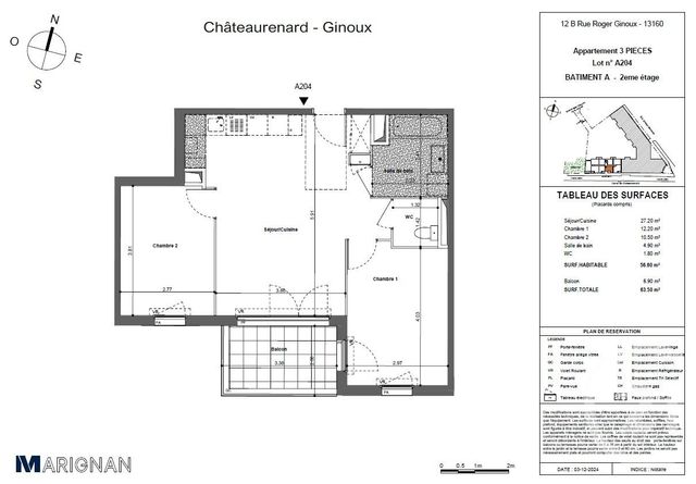 Appartement T3 à vendre - 3 pièces - 56.6 m2 - CHATEAURENARD - 13 - PROVENCE-ALPES-COTE-D-AZUR - Century 21 Terre De Provence