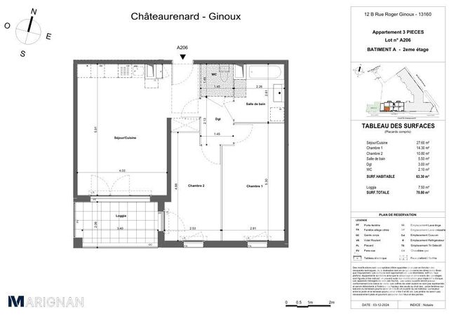 Appartement T3 à vendre - 3 pièces - 63.3 m2 - CHATEAURENARD - 13 - PROVENCE-ALPES-COTE-D-AZUR - Century 21 Terre De Provence
