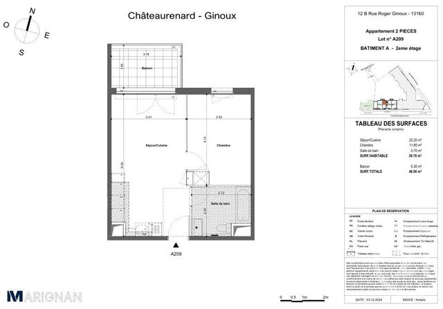 Appartement T2 à vendre - 2 pièces - 39.7 m2 - CHATEAURENARD - 13 - PROVENCE-ALPES-COTE-D-AZUR - Century 21 Terre De Provence