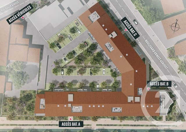 Appartement T2 à vendre - 2 pièces - 39.7 m2 - CHATEAURENARD - 13 - PROVENCE-ALPES-COTE-D-AZUR - Century 21 Terre De Provence